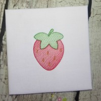 Mini Strawberry Machine Embroidery Design  - Sketch Stitch